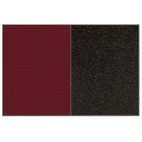 Sliding Door Indoor Enclosed Corkboard, 9, UNITED VISUAL PRODUCTS, Mfr# UV9011ACSH-BRONZE-SURF